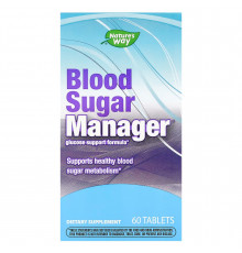 Уровень сахара в крови, Blood Sugar Manager, Nature's Way, 60 веганских таблеток