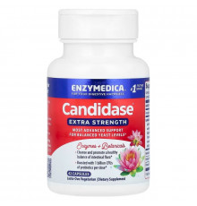 Противокандидное средство, Candidase, Extra Strength, Enzymedica, 42 капсулы