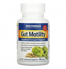 Поддержка моторики ЖКТ и пищеварения, Gut Motility, Enzymedica, 30 капсул