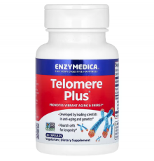 Защита теломер, Telomere Plus, Enzymedica, 30 капсул