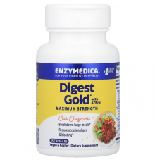 Пищеварительные ферменты, Digest Gold, Enzymedica, 45 капсул