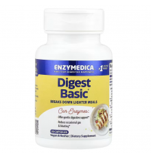 Пищеварительные ферменты, Essential Enzyme Formula, Enzymedica, 30 капсул
