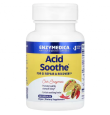 Энзимы, Acid Soothe, Enzymedica, 30 капсул