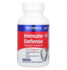 Защита иммунитета, Immune Defense, Regular Strength, Enzymedica, с протеолитическими ферментами, 120 капсул
