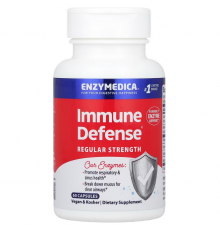 Защита иммунитета, Immune Defense, Enzymedica, с протеолитическими ферментами, 60 капсул
