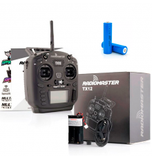 Пульт RadioMaster TX12 MKII ELRS M2 з акумуляторами 18650 ViPow (2 x 1200мАг)
