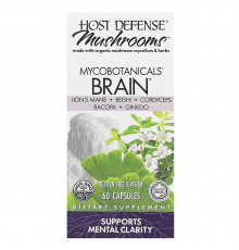 Формула для мозга, Brain, Fungi Perfecti, Host Defense, 60 капсул