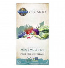 Витамины для мужчин, MyKind Organics, Garden of Life, 40+, 120 веганских таблеток
