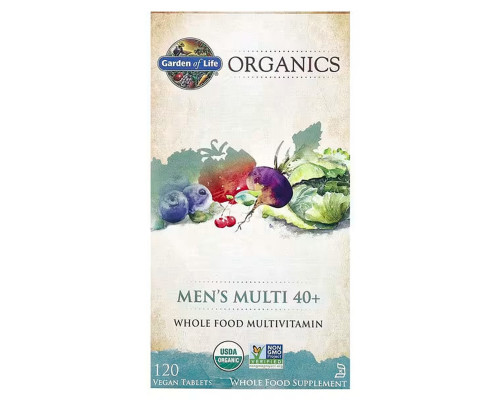 Витамины для мужчин, MyKind Organics, Garden of Life, 40+, 120 веганских таблеток