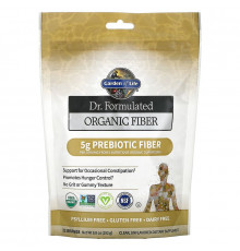 Клетчатка пребиотическая, Prebiotic Fiber, Garden of Life, органик, порошок, 192 г