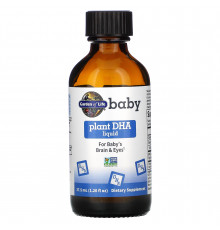 Растительная ДГК для детей, Baby Plant DHA, Garden of Life, жидкая, 37.5 мл