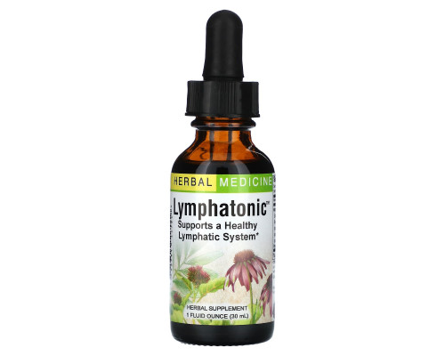 Детоксикация лимфы, тоник, Lymphatonic, Herbs Etc., 30 мл