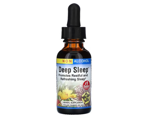 Здоровый сон, без алкоголя, Deep Sleep, Herbs Etc., 30 мл