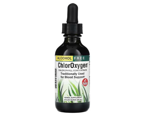 Концентрат хлорофилла, Chlorophyll Concentrate, Herbs Etc., без спирта, 59 мл