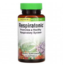 Тоник для легких, Respiratonic, Herbs Etc., респиратоник, 60 мягких таблеток