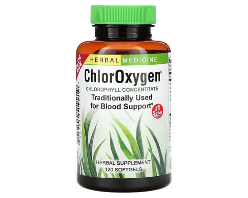 Хлорофилл, Chlorophyll, Herbs Etc., концентрат, 120 мягких капсул быстрого действия