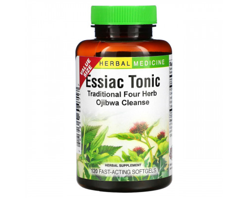 Травяная формула оджибва, Essiac Tonic, Herbs Etc., 120 капсул быстрого действия