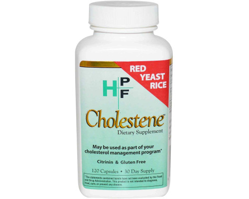 Красный дрожжевой рис, HPF, Cholestene, Healthy Origins, 120 капсул