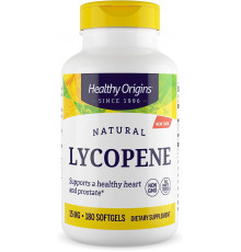 Ликопин, Natural Lycopene, Healthy Origins, 15 мг, 180 гелевых капсул
