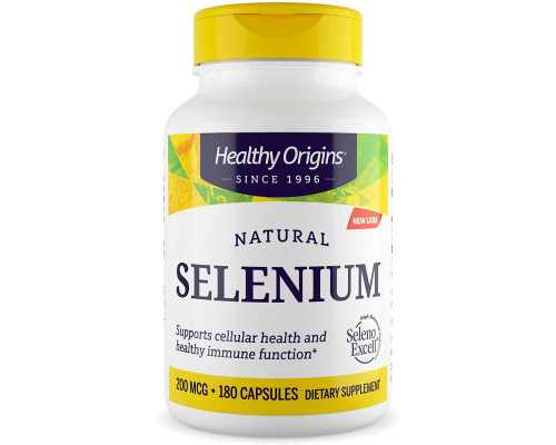 Селен, Seleno Excell, Healthy Origins, 200 мкг, 180 капсул