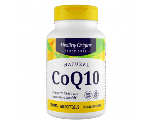 Коензим Q10, Healthy Origins, Kaneka Q10 (CoQ10 Gels), 100 мг, 60 капсул