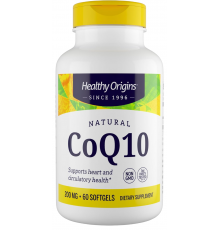 Коензим Q10, Kaneka Q10 (CoQ10), Healthy Origins, для здоров'я серця та клітинної енергії, ферментований дріжджами, 200 мг, 60 гелевих капсул