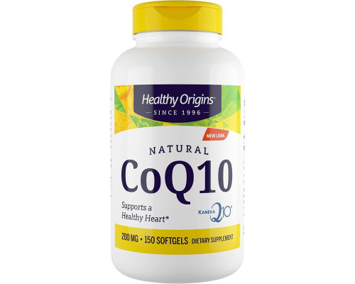 Коэнзим Q10, Healthy Origins, Kaneka Q10 (CoQ10), 200 мг, 150 капсул