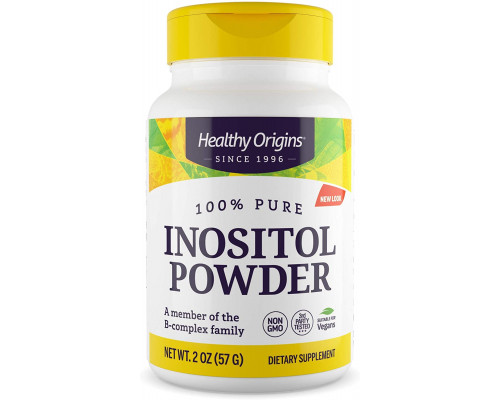 Инозитол, Inositol Powder, Healthy Origins, порошок, 57 г.