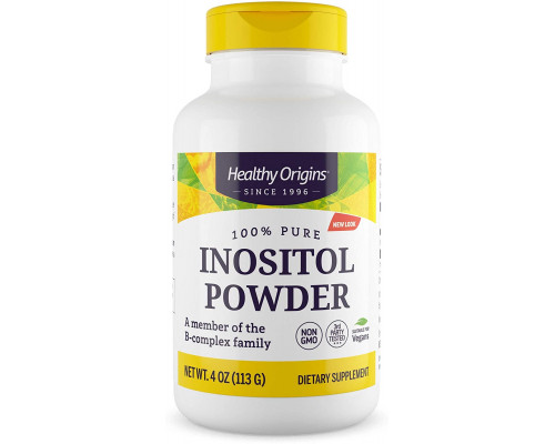 Инозитол, Inositol Powder, Healthy Origins, порошок, 113 г.