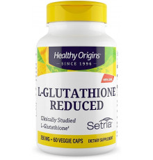 Глутатион, L-Glutathione, Healthy Origins, Setria, пониженный, 250 мг, 60 капсул