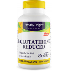 Глутатион, L-Glutathione, Healthy Origins, Setria, пониженный, 500 мг, 150 капсул