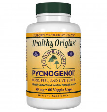 Пикногенол, Pycnogenol, Healthy Origins, 30 мг, 60 капсул
