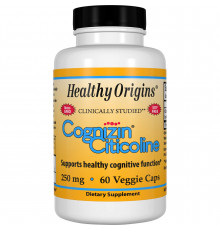 Когницин цитиколина, Cognizin Citicolinee, Healthy Origins, 250 мг, 60 капсул