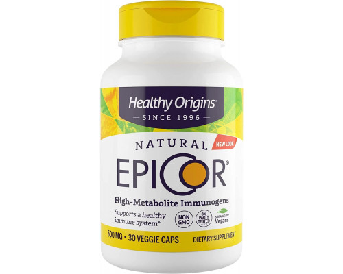Эпикор, EpiCor, Healthy Origins, 500 мг, 30 вегетарианских капсул
