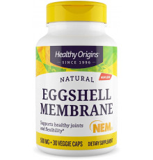 Яичная скорлупа, Eggshell Membrane, Healthy Origins, 500 мг, 30 капсул