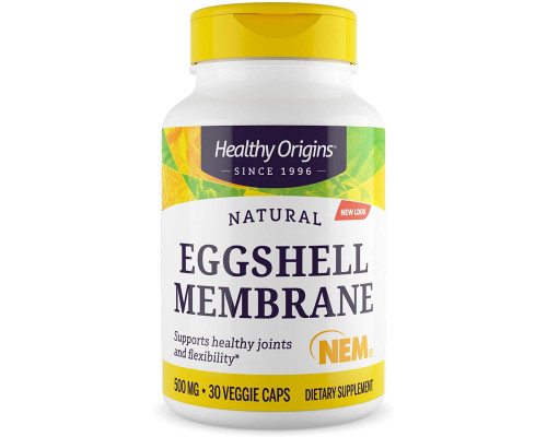 Яичная скорлупа, Eggshell Membrane, Healthy Origins, 500 мг, 30 капсул