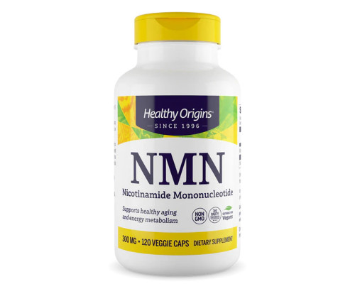 Никотинамид мононуклеотид, НМН, Nicotinamide Mononucleotide, NMN, Healthy Origins, 300 мг, 120 вегетарианских капсул