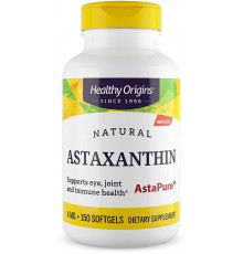 Астаксантин, Astaxanthin, Healthy Origins, 4 мг, 150 гелевых капсул