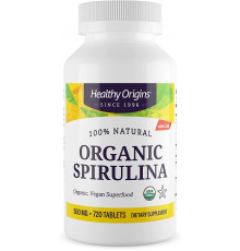 Спирулина, Spirulina, Healthy Origins, органик, 500 мг, 720 таблеток