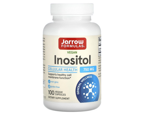 Инозитол, Inositol, Jarrow Formulas, 750 мг, 100 капсул