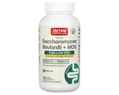 Сахаромицеты, Saccharomyces Boulardii, Jarrow Formulas, 90 капсул