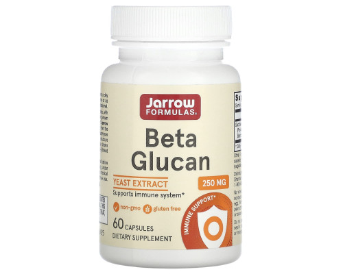 Бета глюкан, Beta Glucan, Jarrow Formulas, иммунная поддержка, 60 капсул