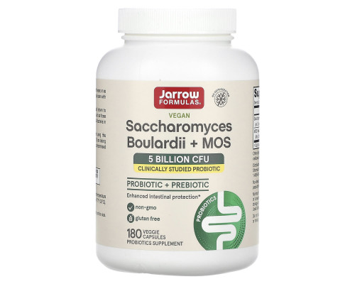 Пробиотики, Saccharomyces, Jarrow Formulas, сахаромицеты, 180 капсул
