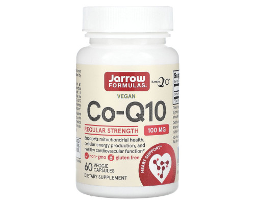 Коэнзим Q10 (Co-Q10), Jarrow Formulas, 100 мг, 60 капсул