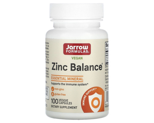 Цинк баланс, Zinc Balance, Jarrow Formulas, 100 капсул