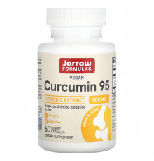 Куркумин 95, Curcumin, Jarrow Formulas, 500 мг, 60 капсул