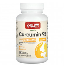 Куркумин, Curcumin 95, Jarrow Formulas, 500 мг, 120 капсул