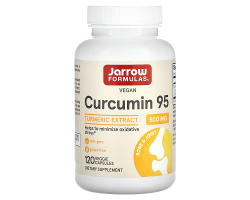 Куркумин, Curcumin 95, Jarrow Formulas, 500 мг, 120 капсул