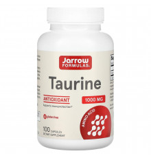 Таурин, Taurine, Jarrow Formulas, 1000 мг, 100 капсул