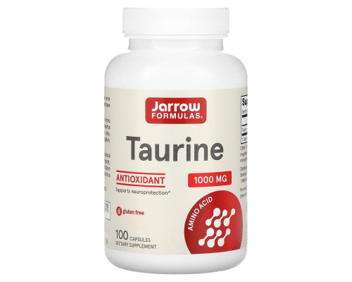 Таурин, Taurine, Jarrow Formulas, 1000 мг, 100 капсул